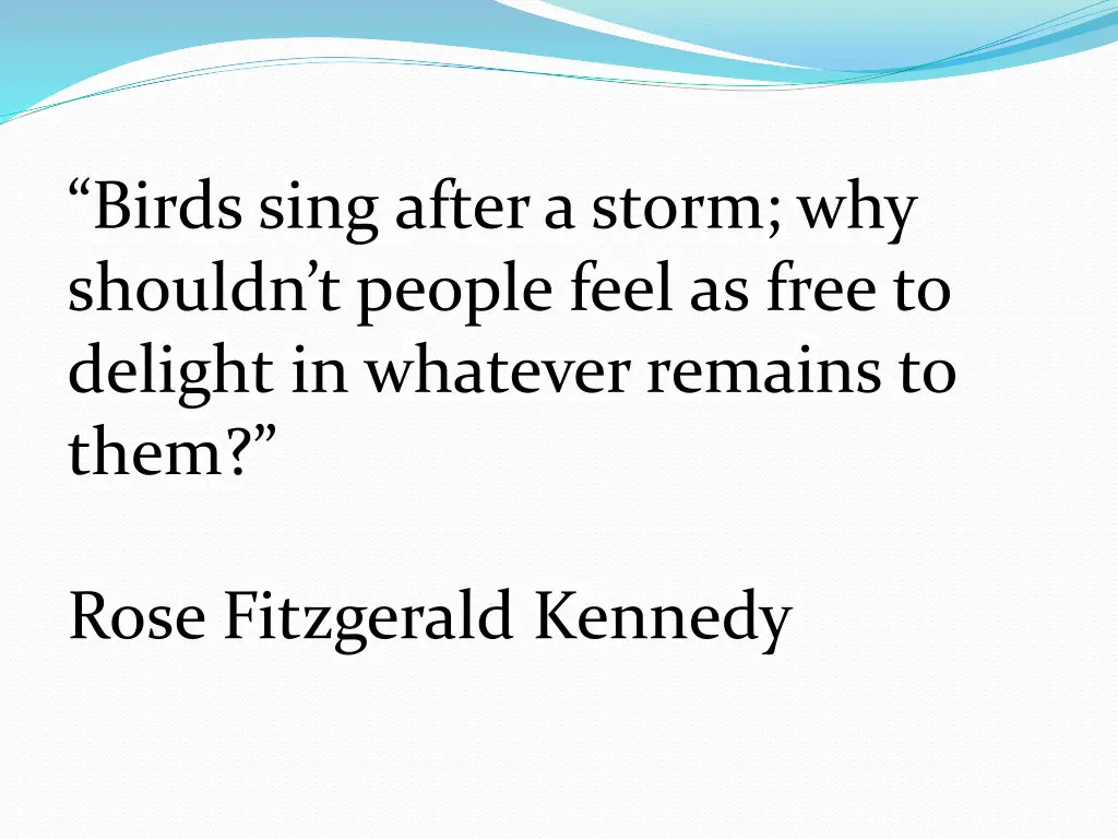 birds sing after a storm why shouldn t people