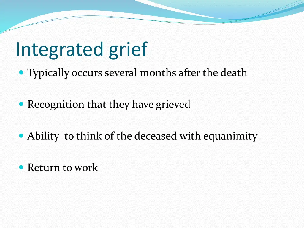 integrated grief