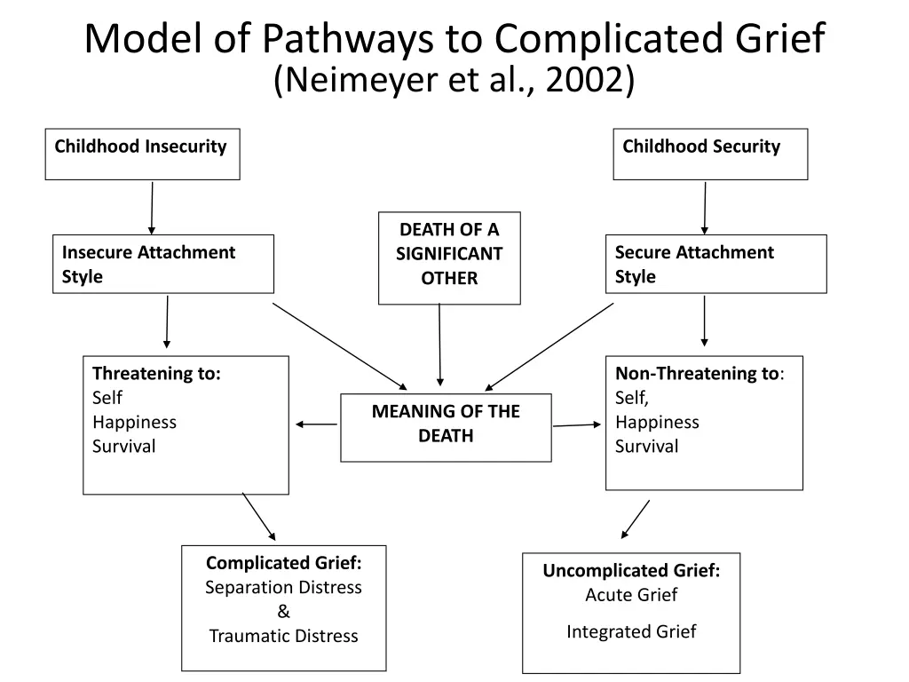 model of pathways to complicated grief neimeyer 1