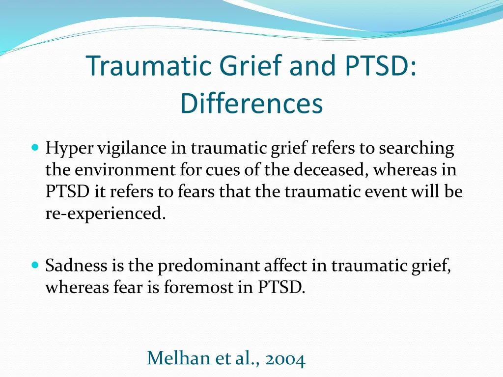 traumatic grief and ptsd differences 1