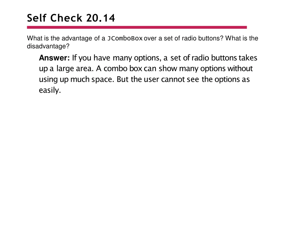 self check 20 14