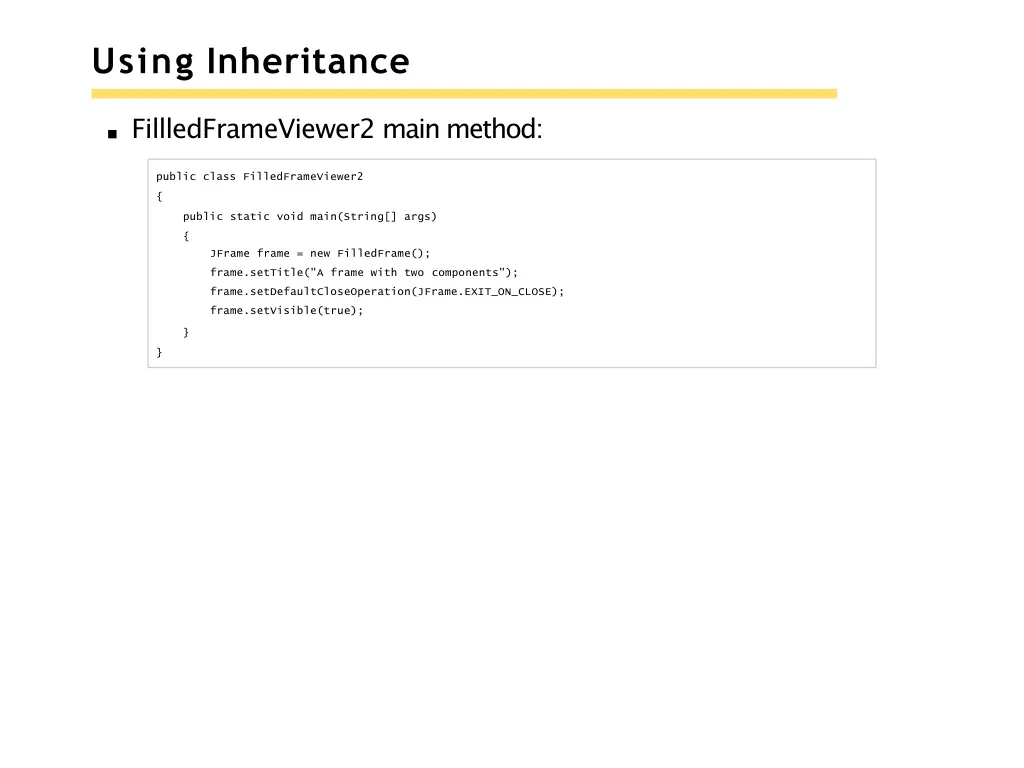 using inheritance 1