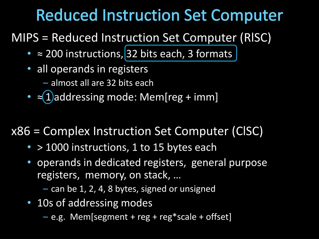 reduced instruction set computer