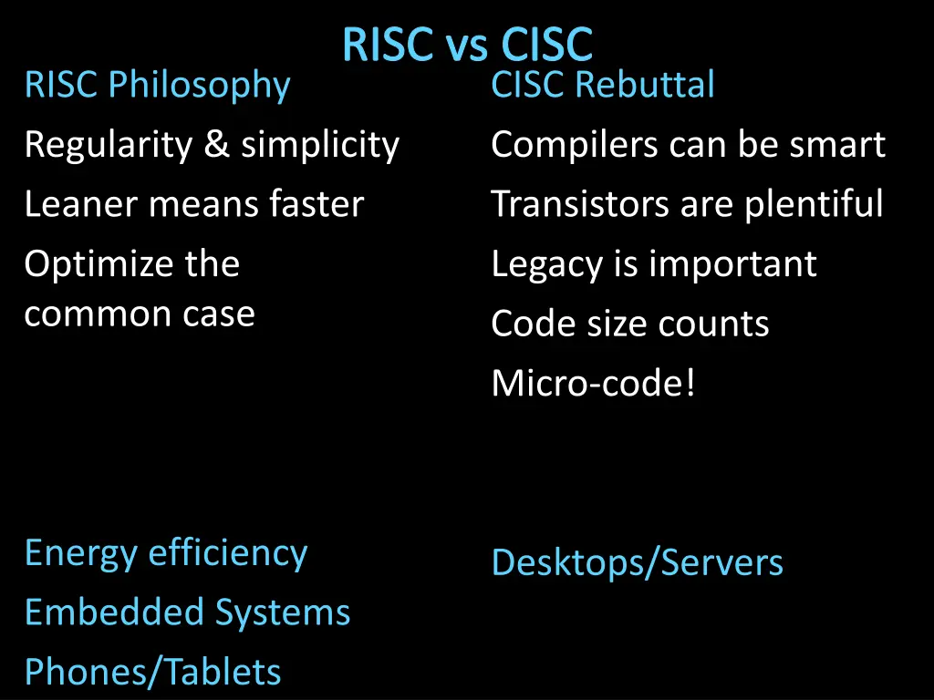 risc vs cisc