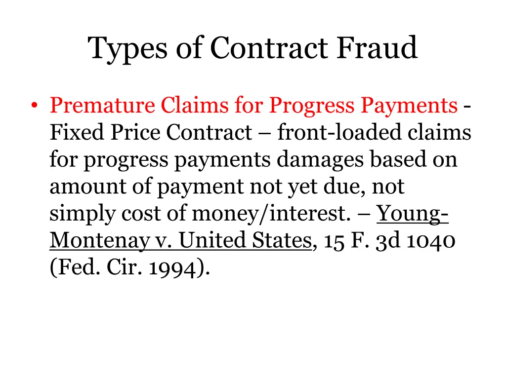 types of contract fraud 2