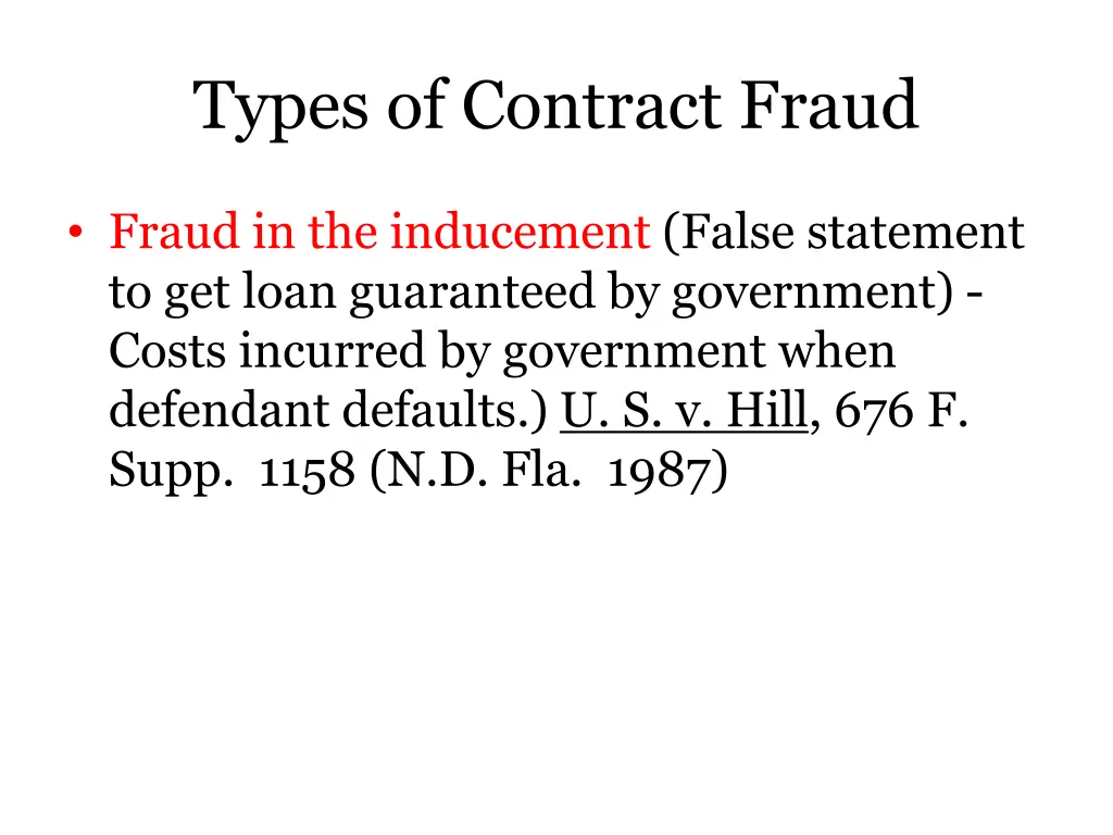 types of contract fraud 5