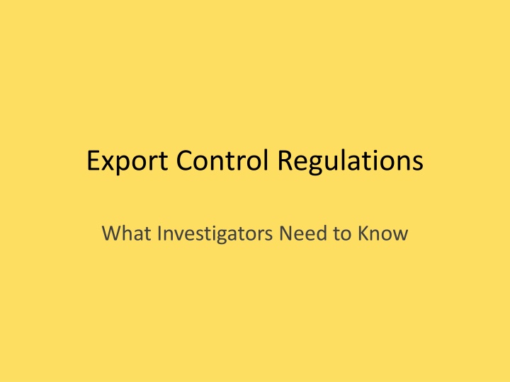 export control regulations