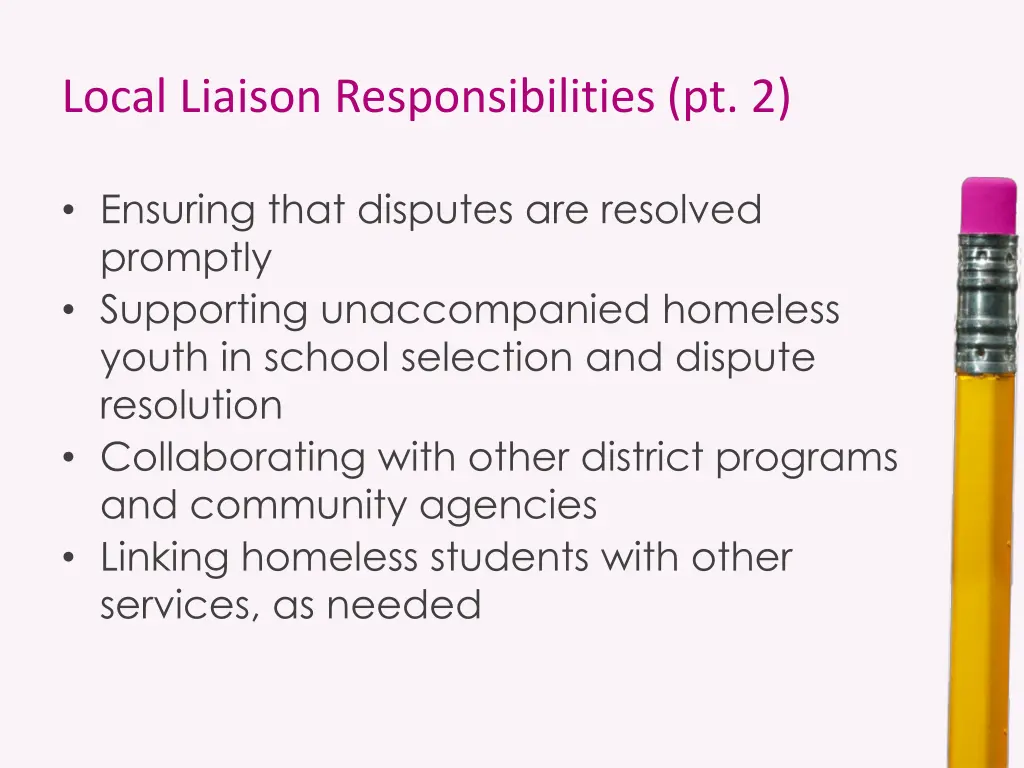 local liaison responsibilities pt 2