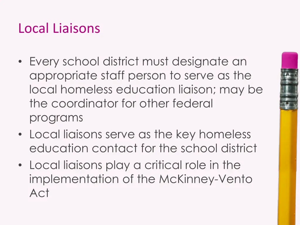 local liaisons