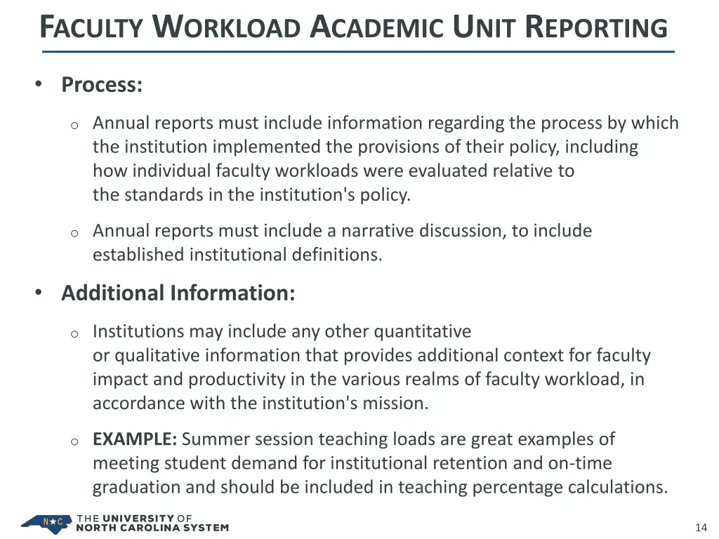 f aculty w orkload a cademic u nit r eporting