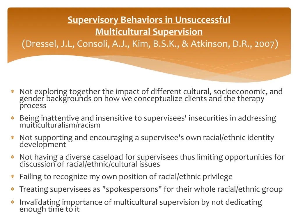 supervisory behaviors in unsuccessful 2