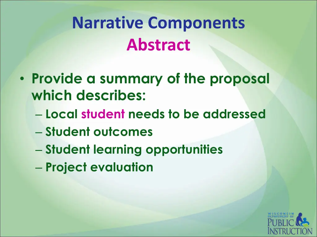 narrative components abstract