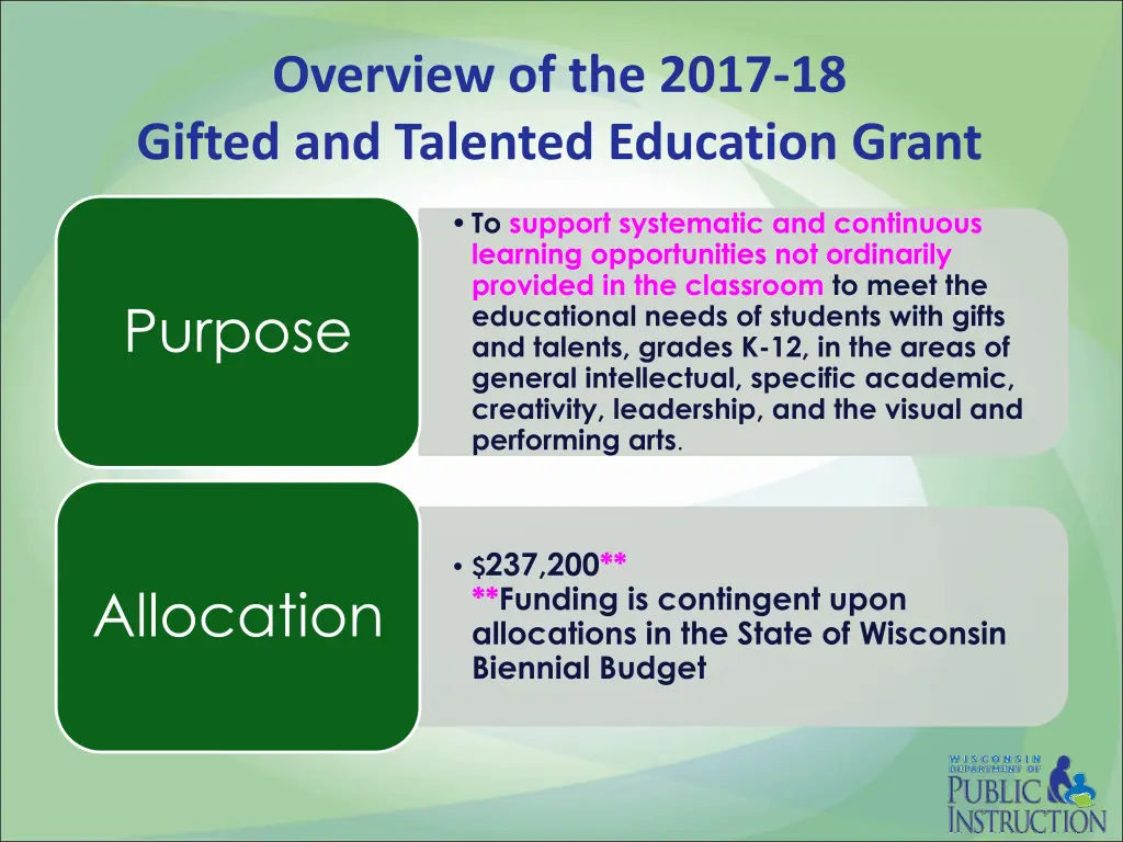 overview of the 2017 18 gifted and talented