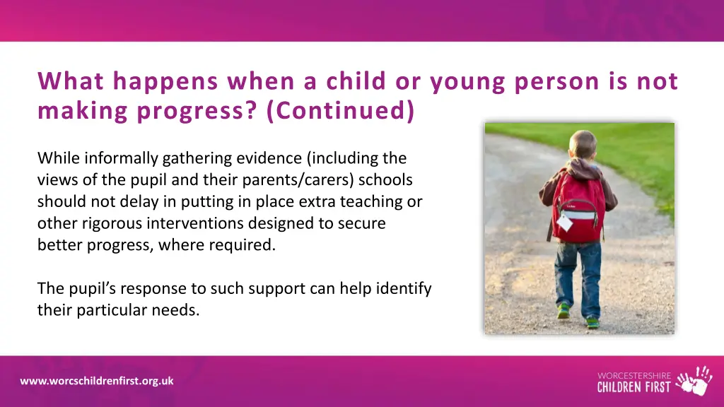 what happens when a child or young person 1