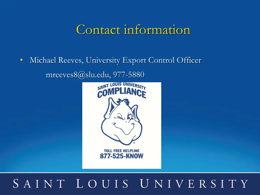 contact information