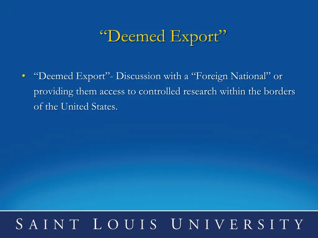 deemed export