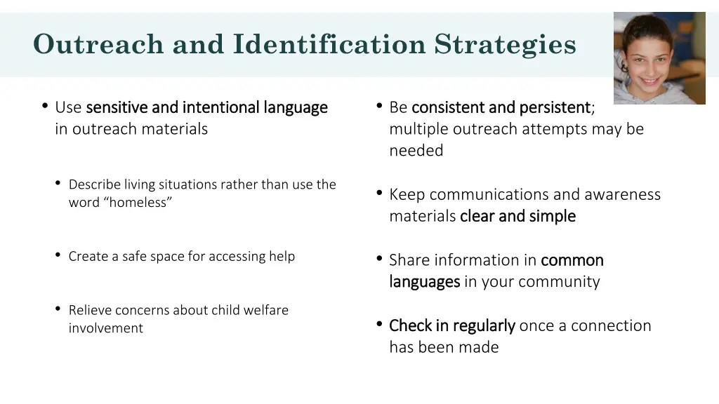 outreach and identification strategies 2