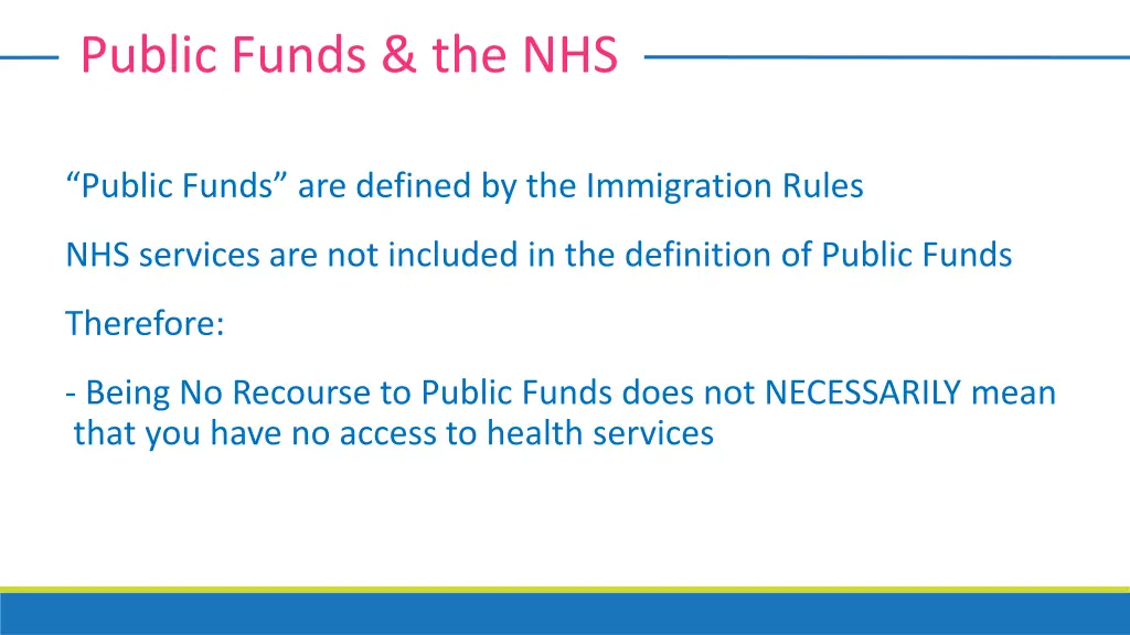 public funds the nhs