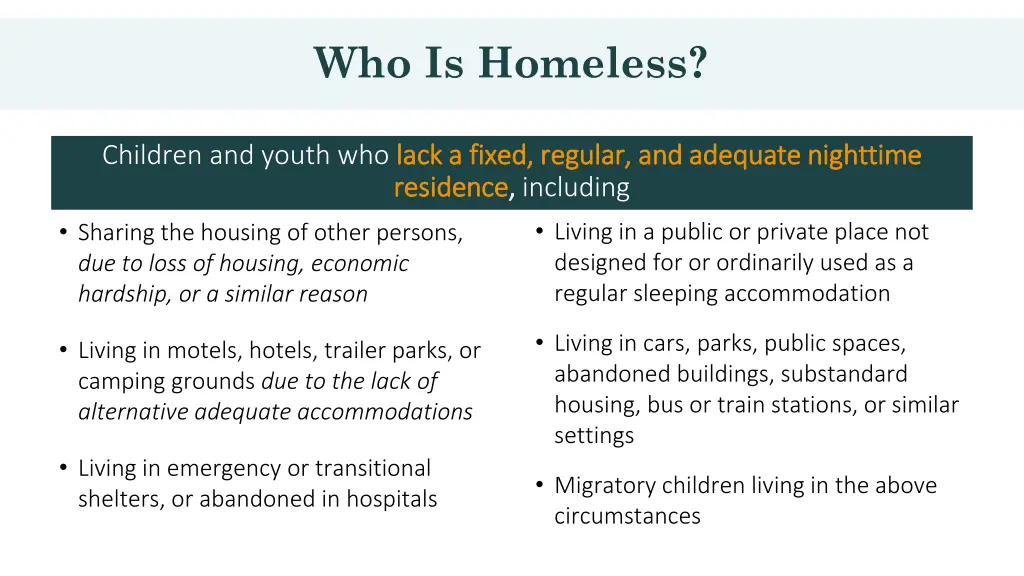 who is homeless