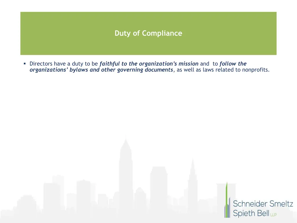 duty of compliance