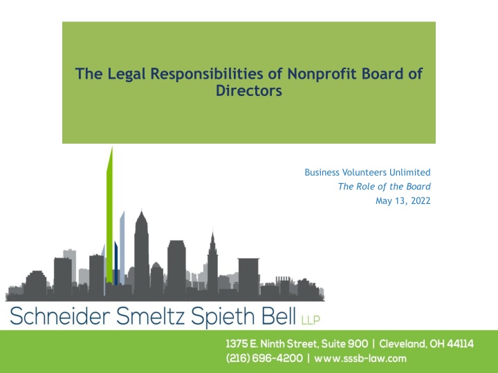 the legal responsibilities of nonprofit board