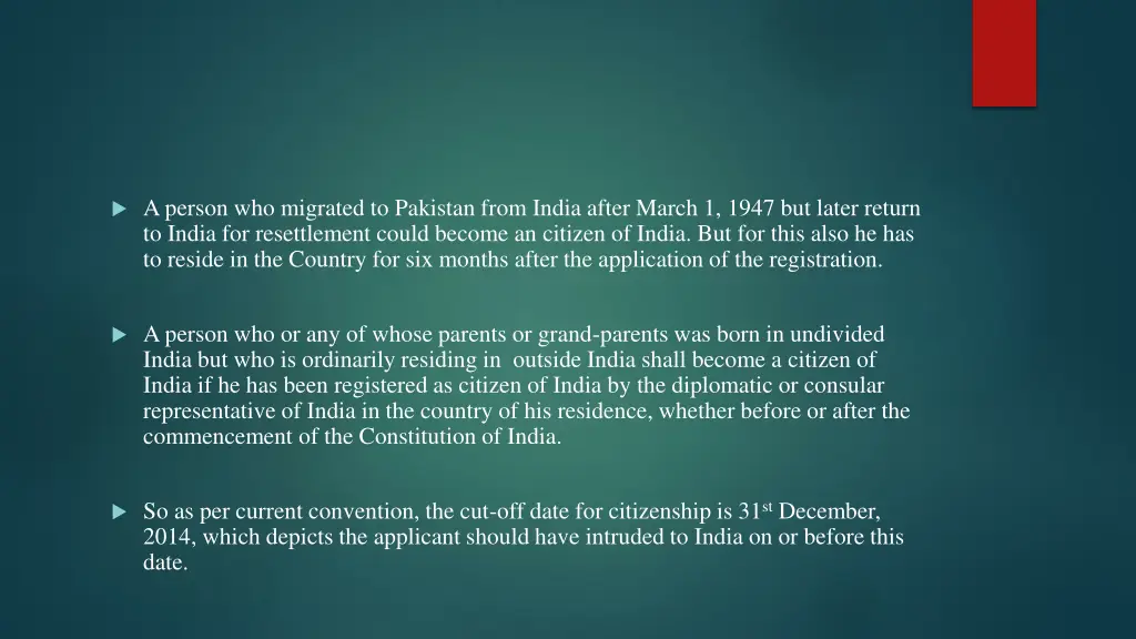 a person who migrated to pakistan from india