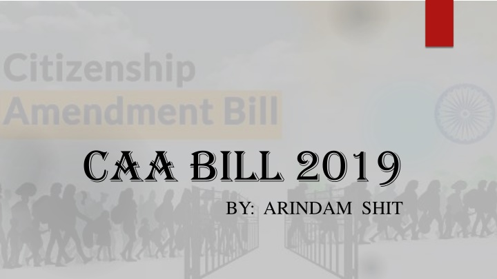 caa bill 2019 by arindam shit