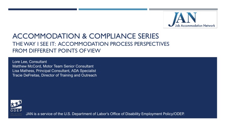 accommodation compliance series