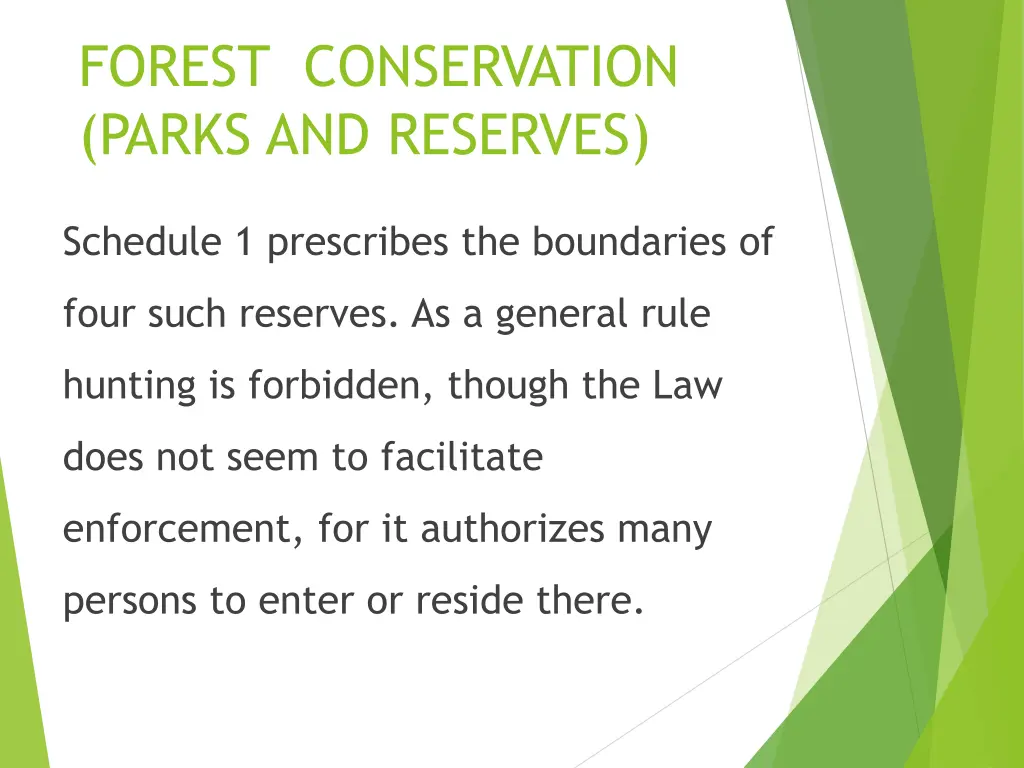 forest conservation parks and reserves 1