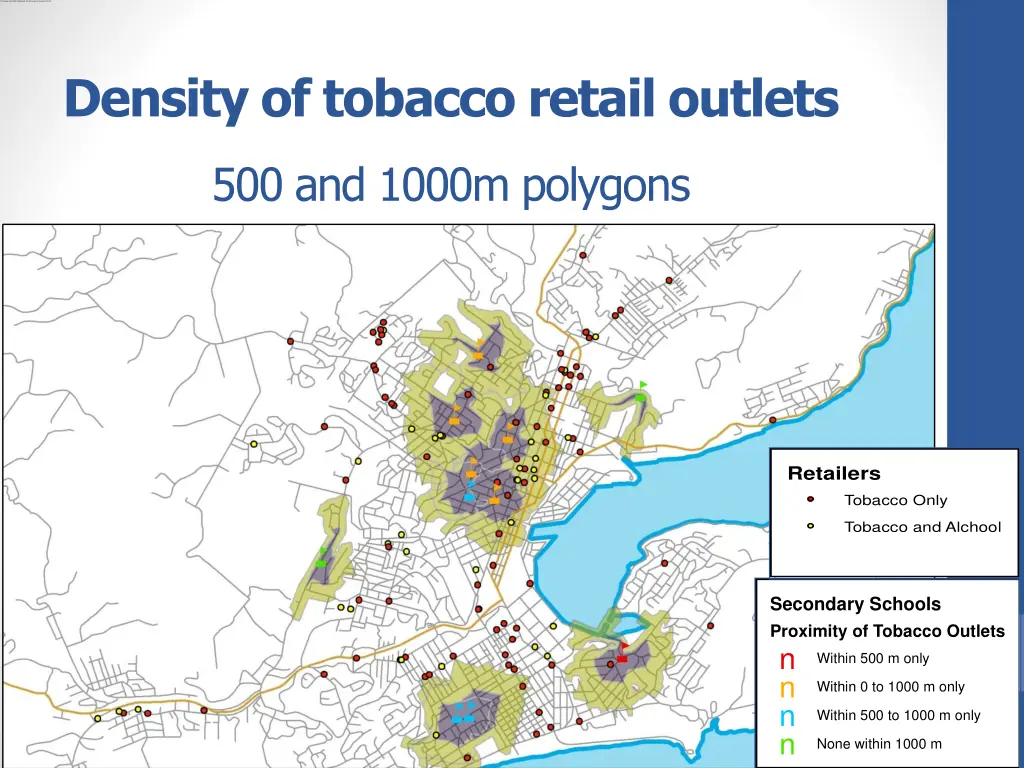 density of tobacco retail outlets