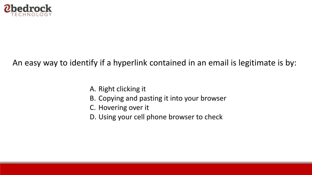 an easy way to identify if a hyperlink contained