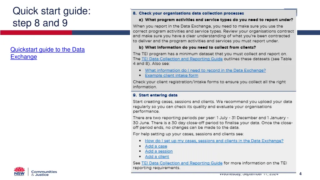 quick start guide step 8 and 9