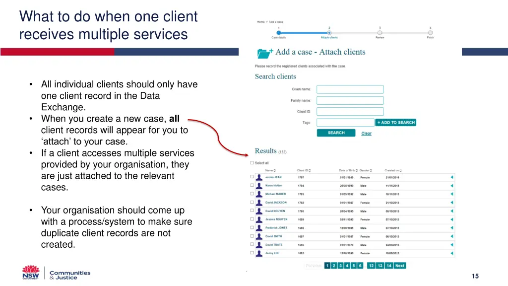 what to do when one client receives multiple