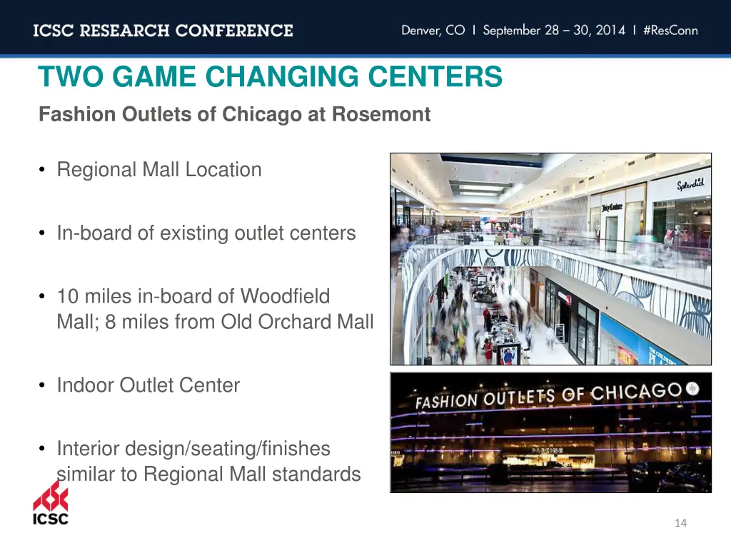 two game changing centers fashion outlets