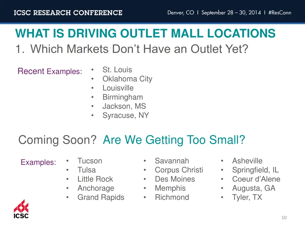 what is driving outlet mall locations 1 which