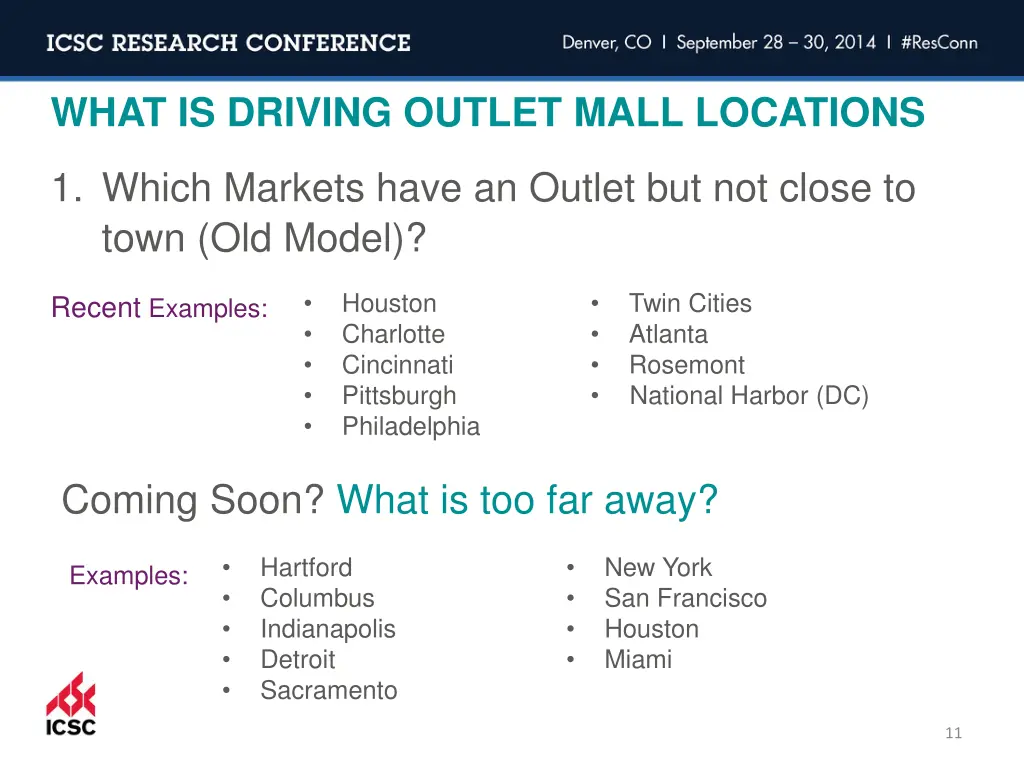 what is driving outlet mall locations