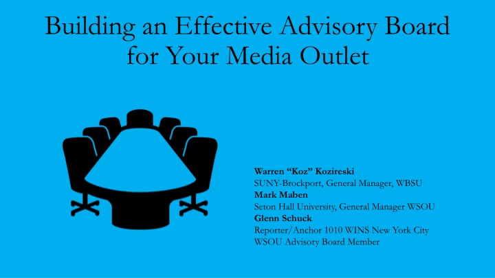 building an effective advisory board for your