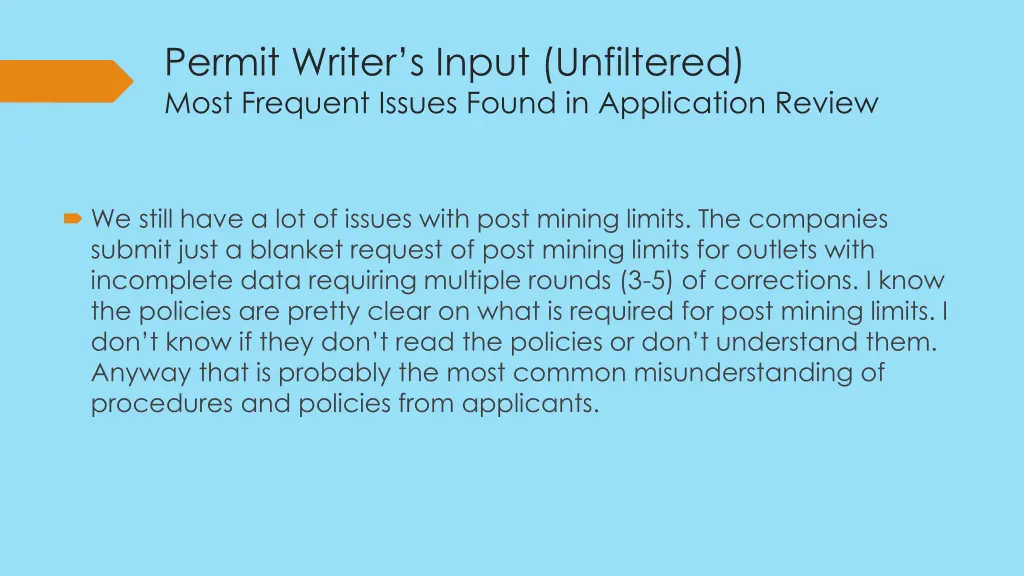 permit writer s input unfiltered most frequent 1