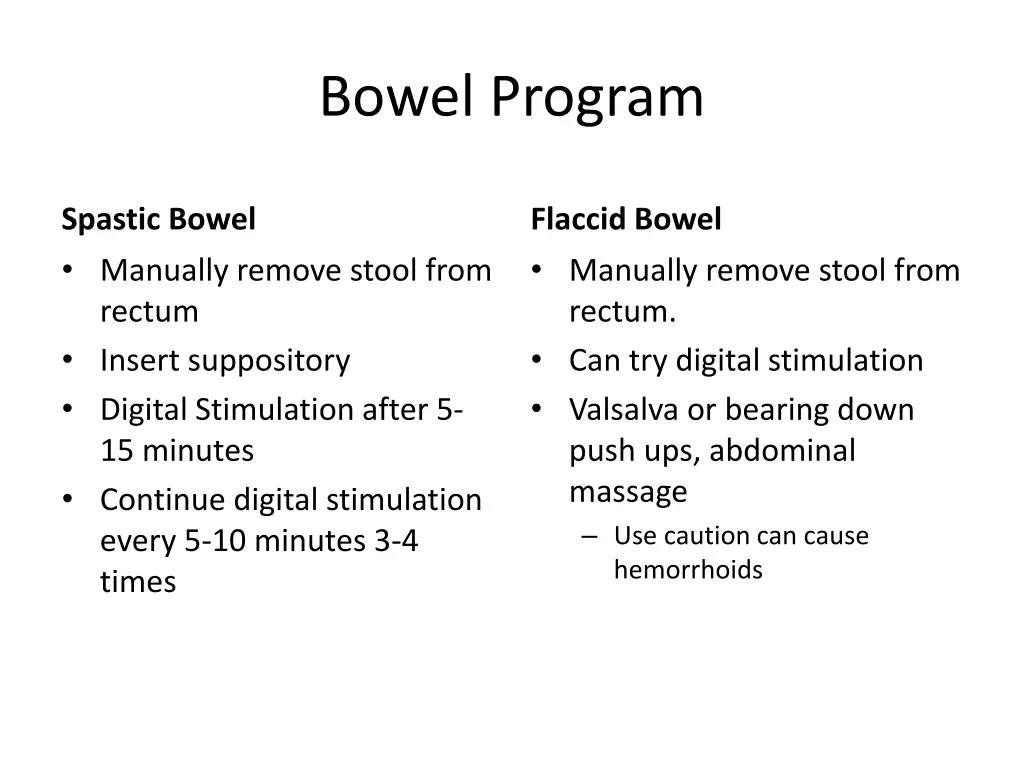 bowel program 1