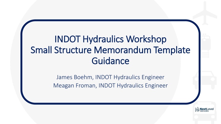 indot hydraulics workshop indot hydraulics