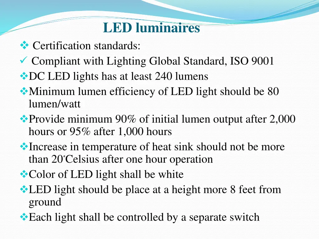 led luminaires