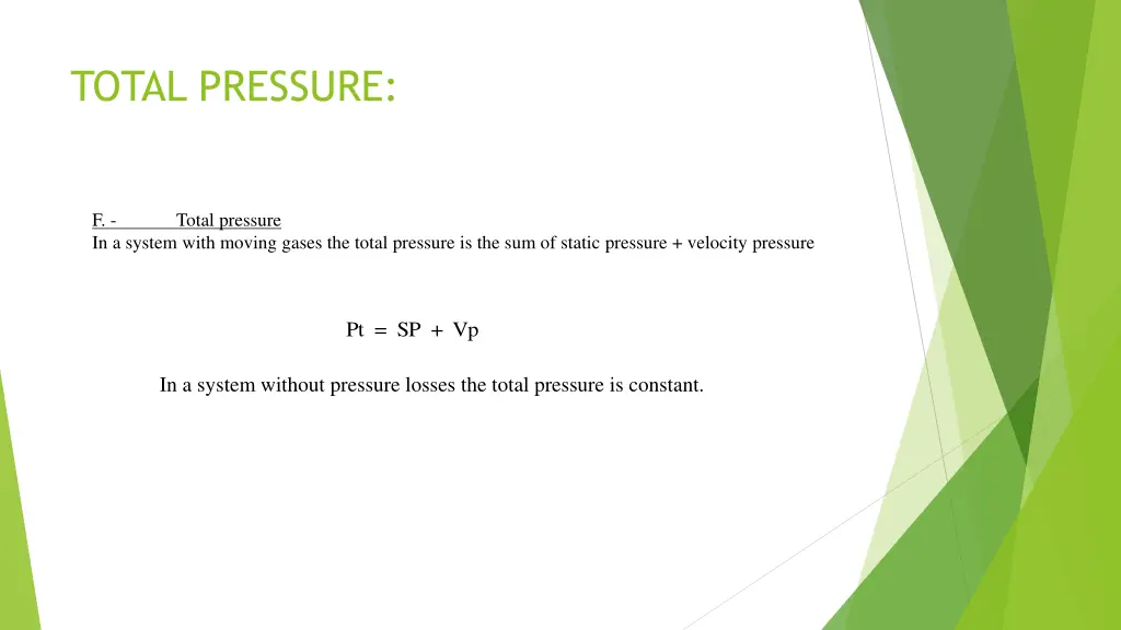 total pressure