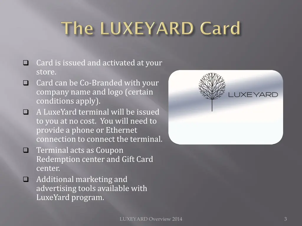 card is issued and activated at your store card