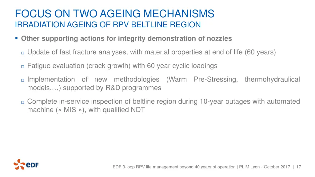 focus on two ageing mechanisms irradiation ageing 6