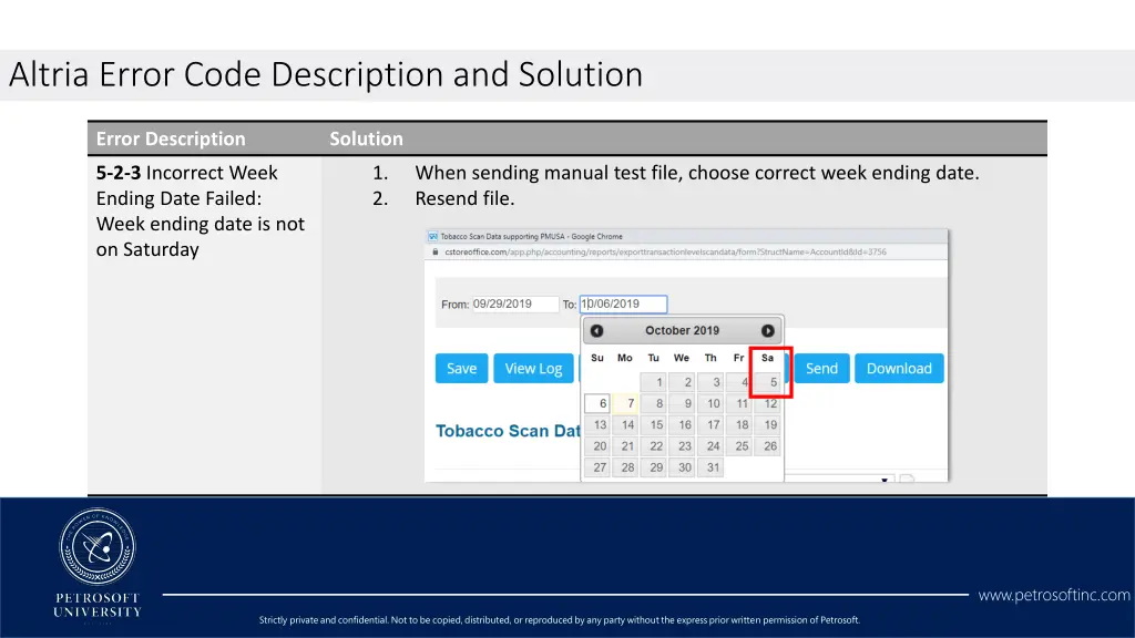 altria error code description and solution 3