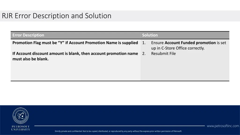 rjr error description and solution 2