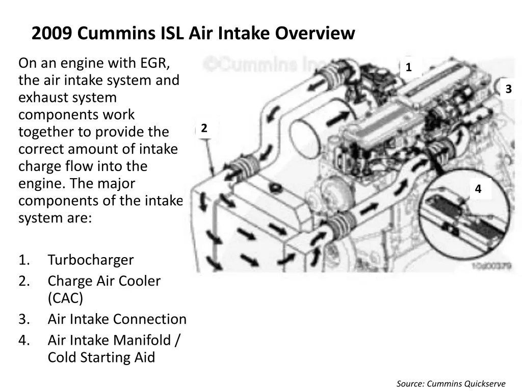 2009 cummins isl air intake overview