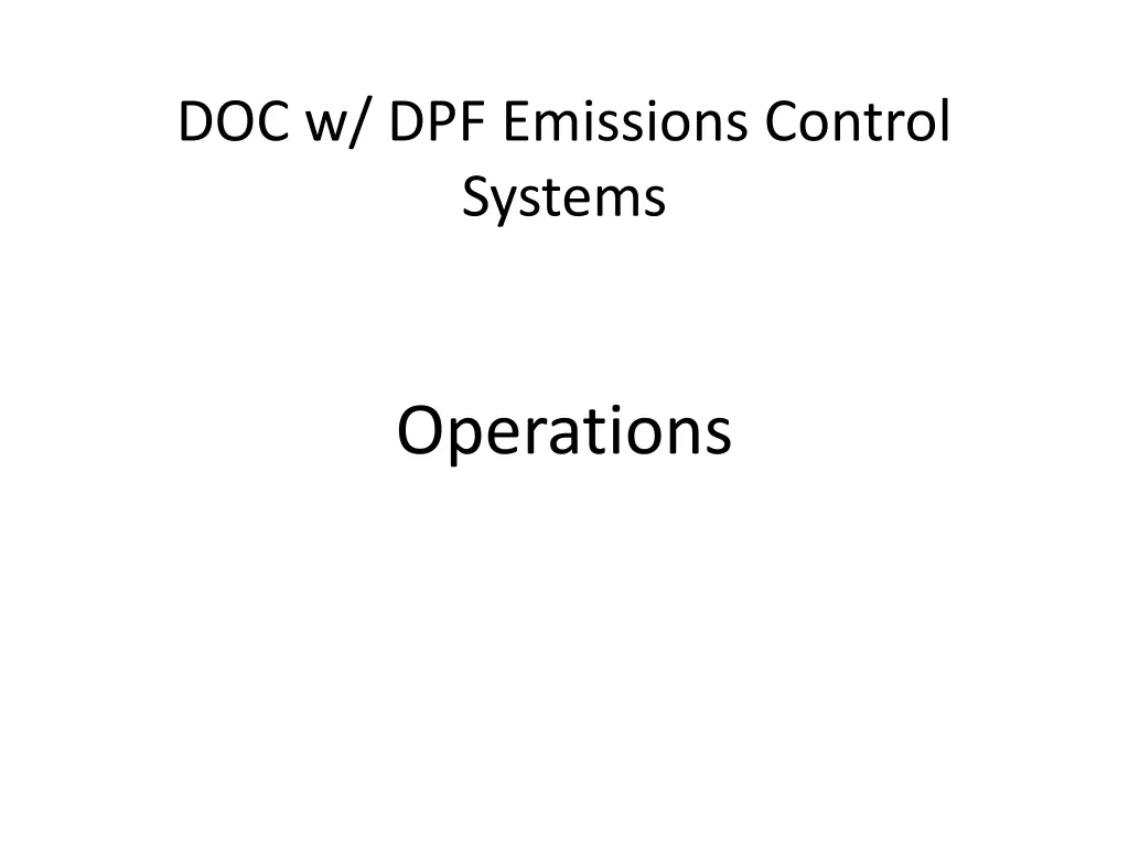 doc w dpf emissions control systems 1