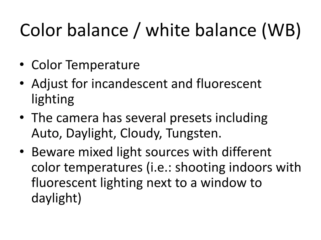 color balance white balance wb