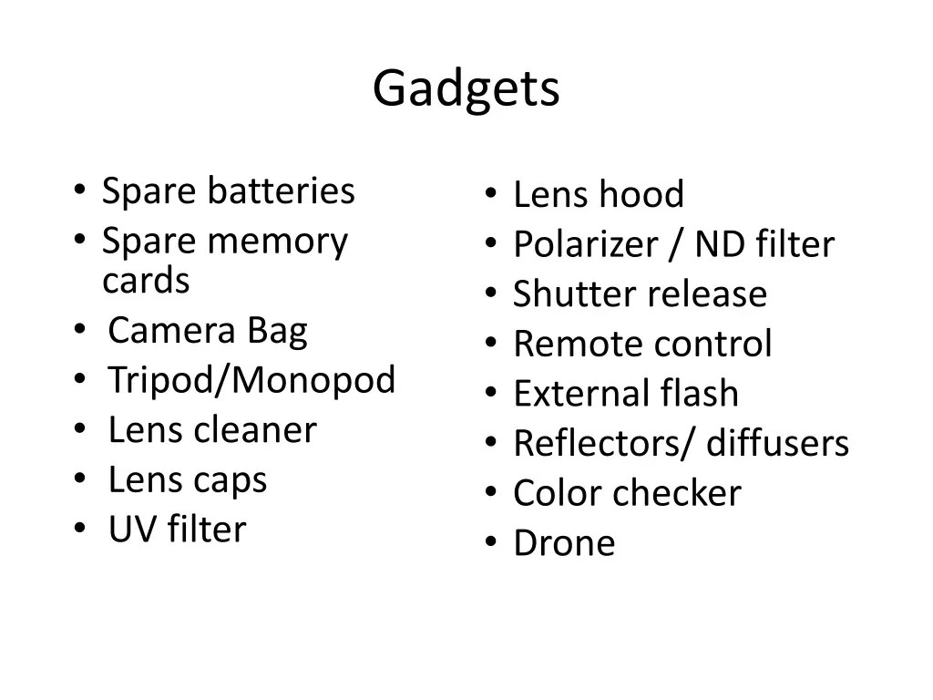 gadgets